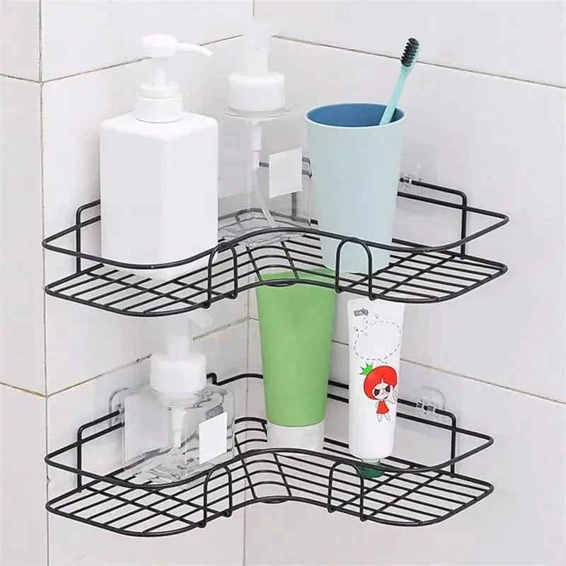 Bathroom Iron Triangle Storage Rack - Essentialshouses