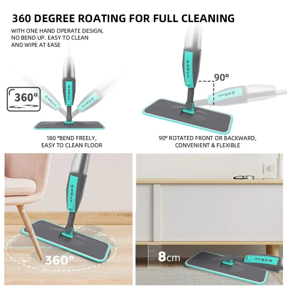 Rotation Flat Spray Cleaning Sweeper - Essentialshouses