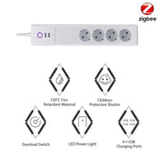 WiFi Control Smart Surge Protector - Essentialshouses