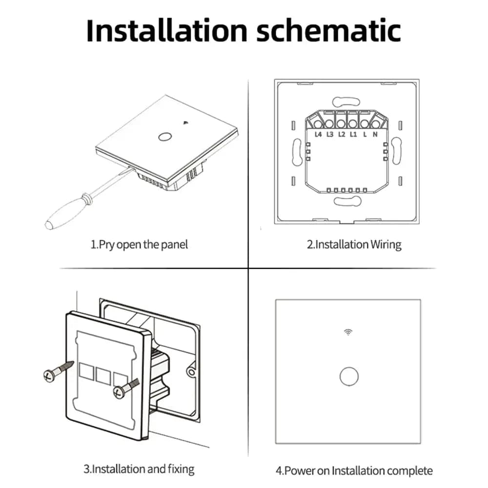 WiFi Smart Touch Light Switch - Essentialshouses